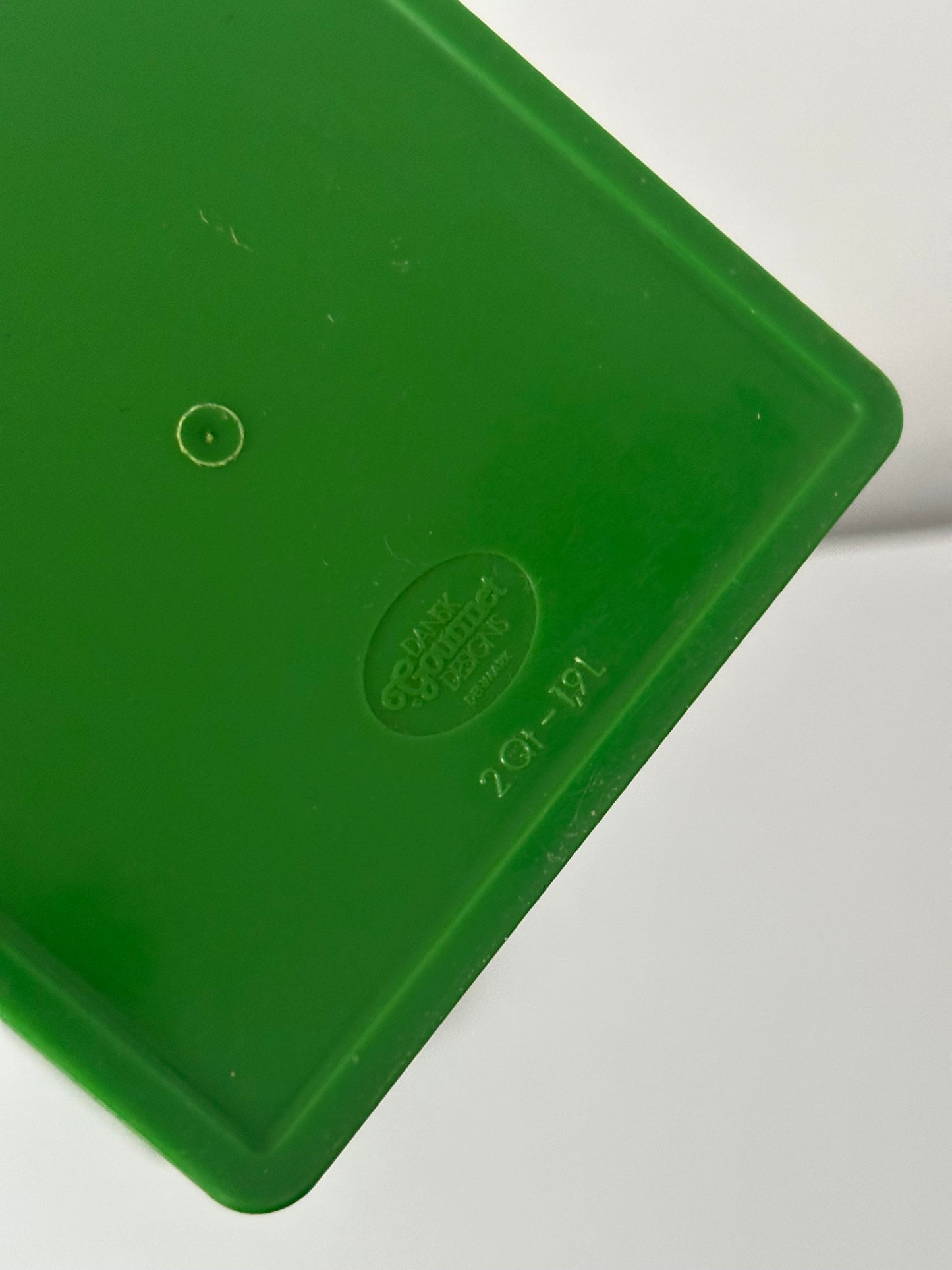 Vintage Green Plastic Canister