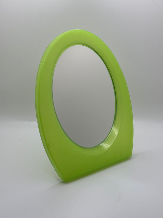 Vintage Plastic Mirror - Green